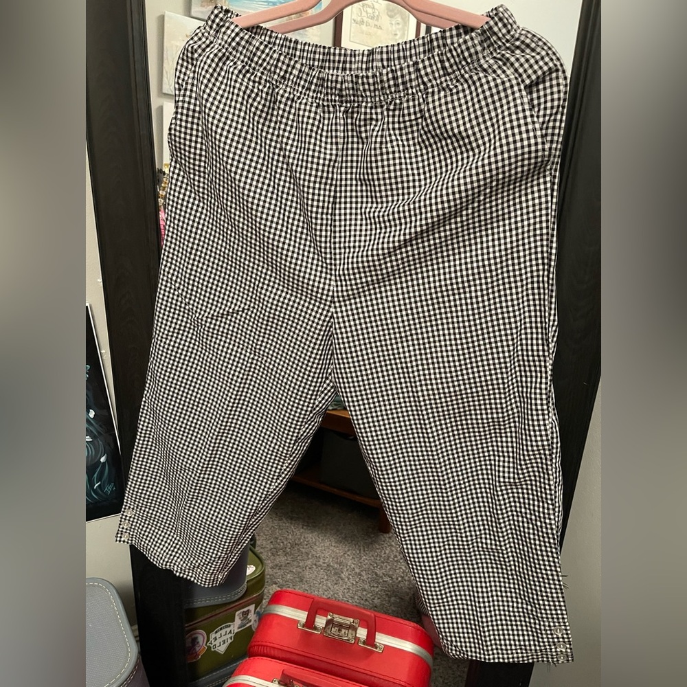 Blair Black and White Gingham Pants